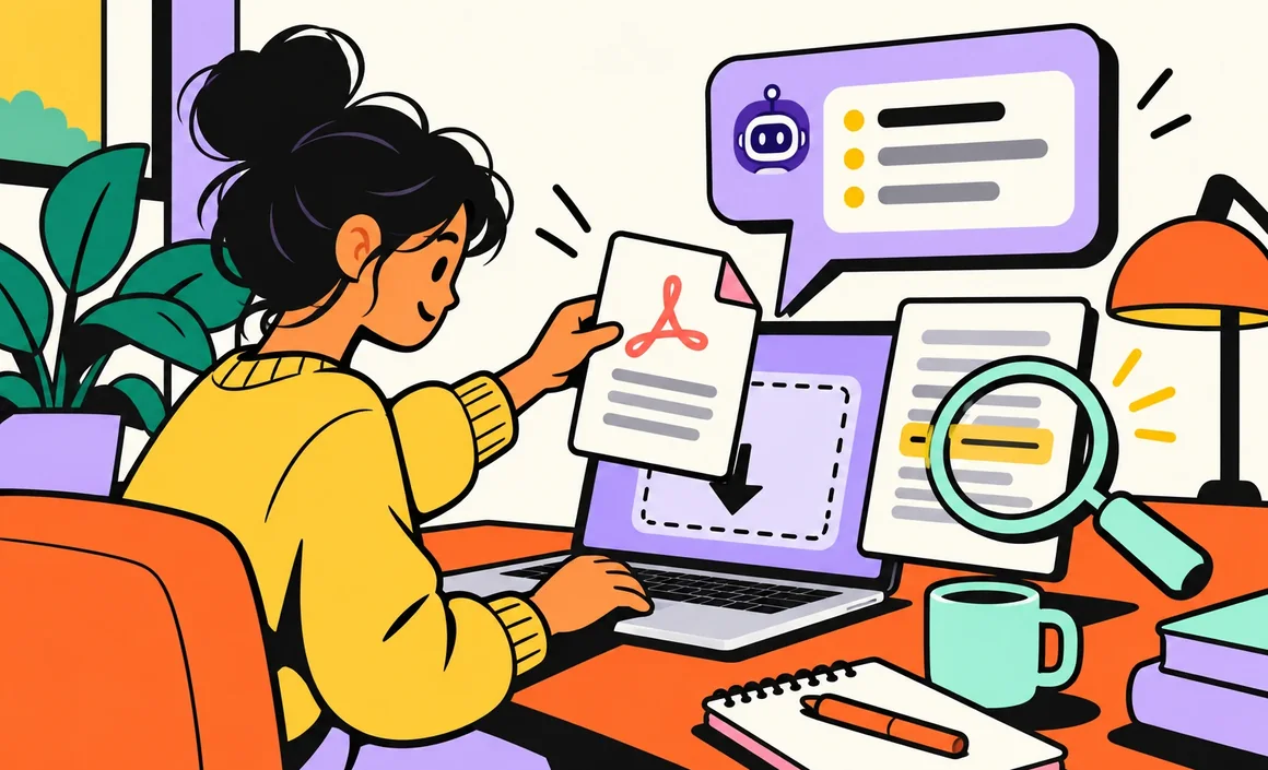 Illustration : importer un PDF dans ChatGPT pour le faire analyser