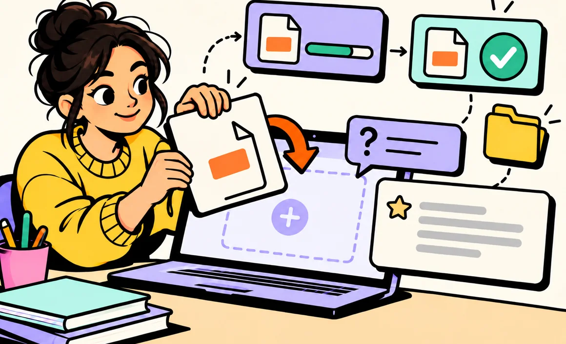 Illustration : importer un PDF dans une conversation ChatGPT