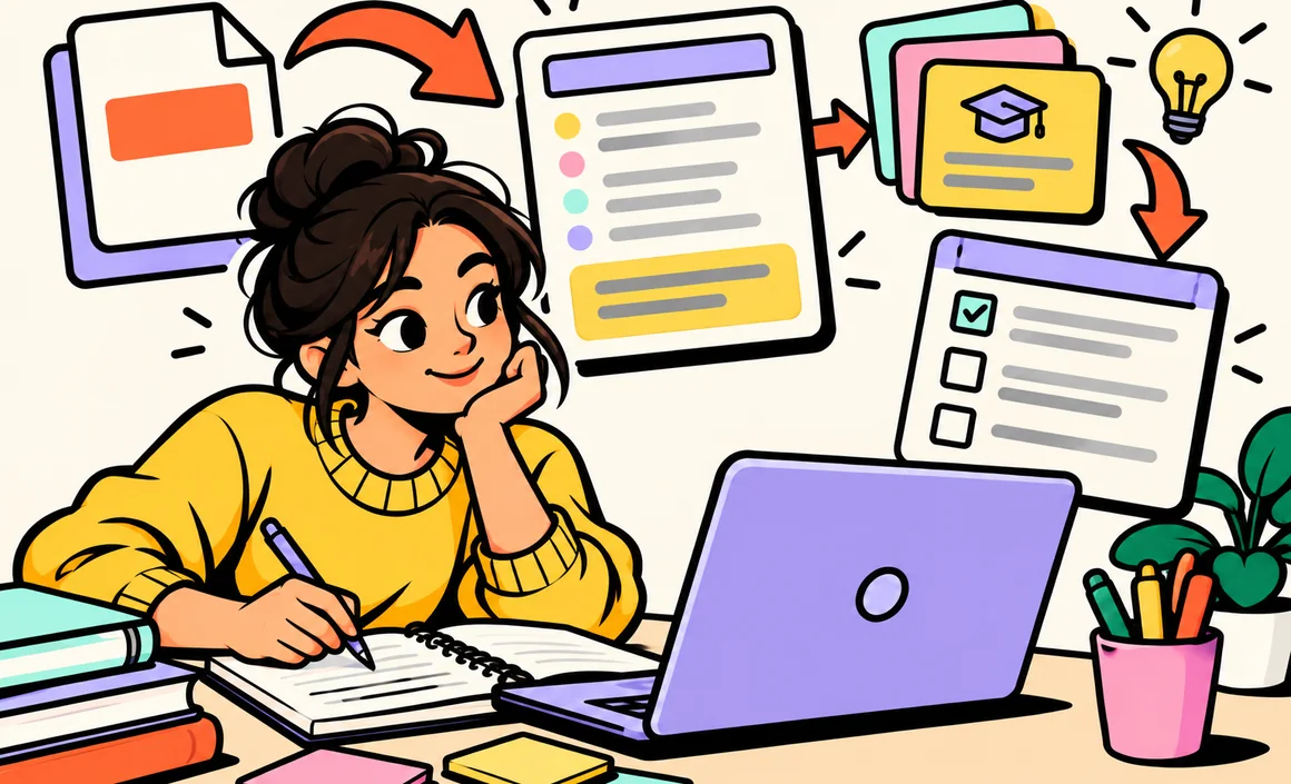 Illustration : réviser un cours au format PDF avec ChatGPT